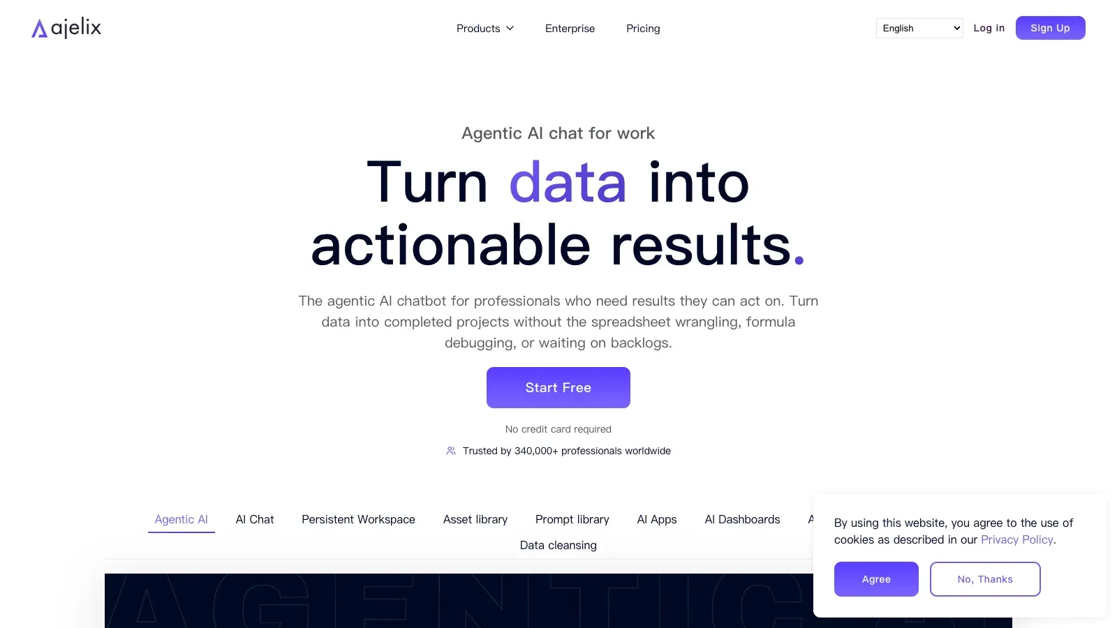 Ajelix official website screenshot