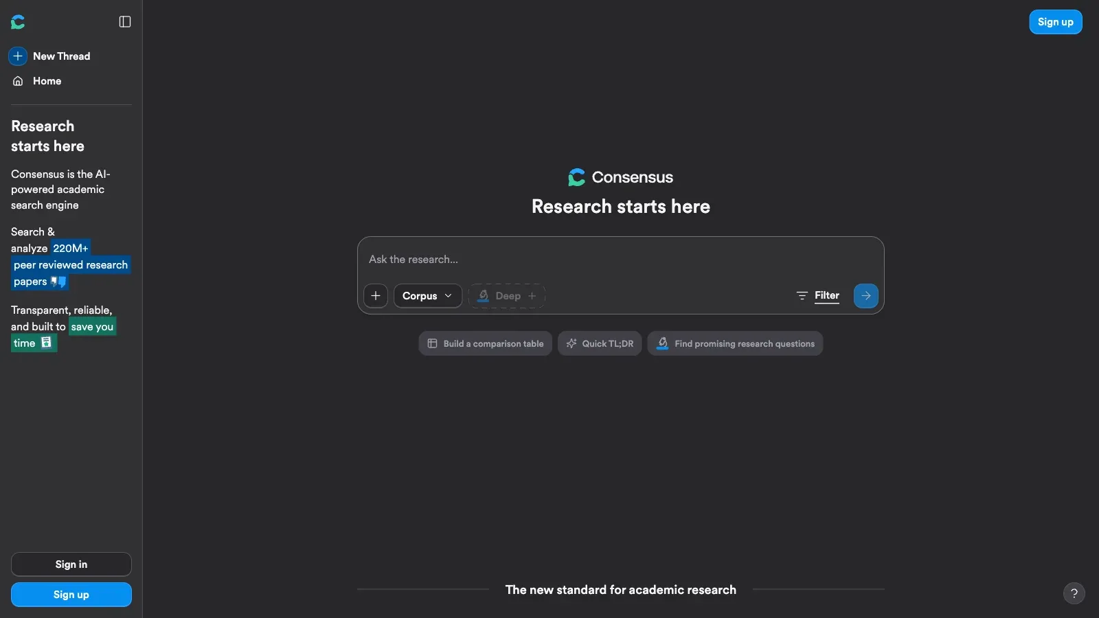 Consensus official website screenshot