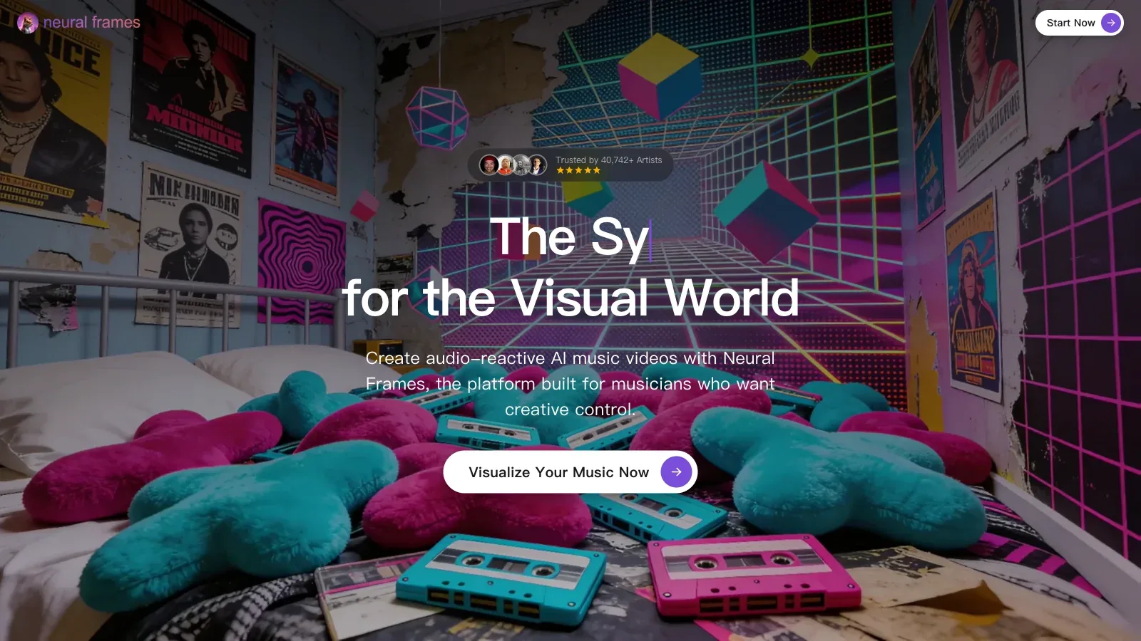 neural frames official website screenshot