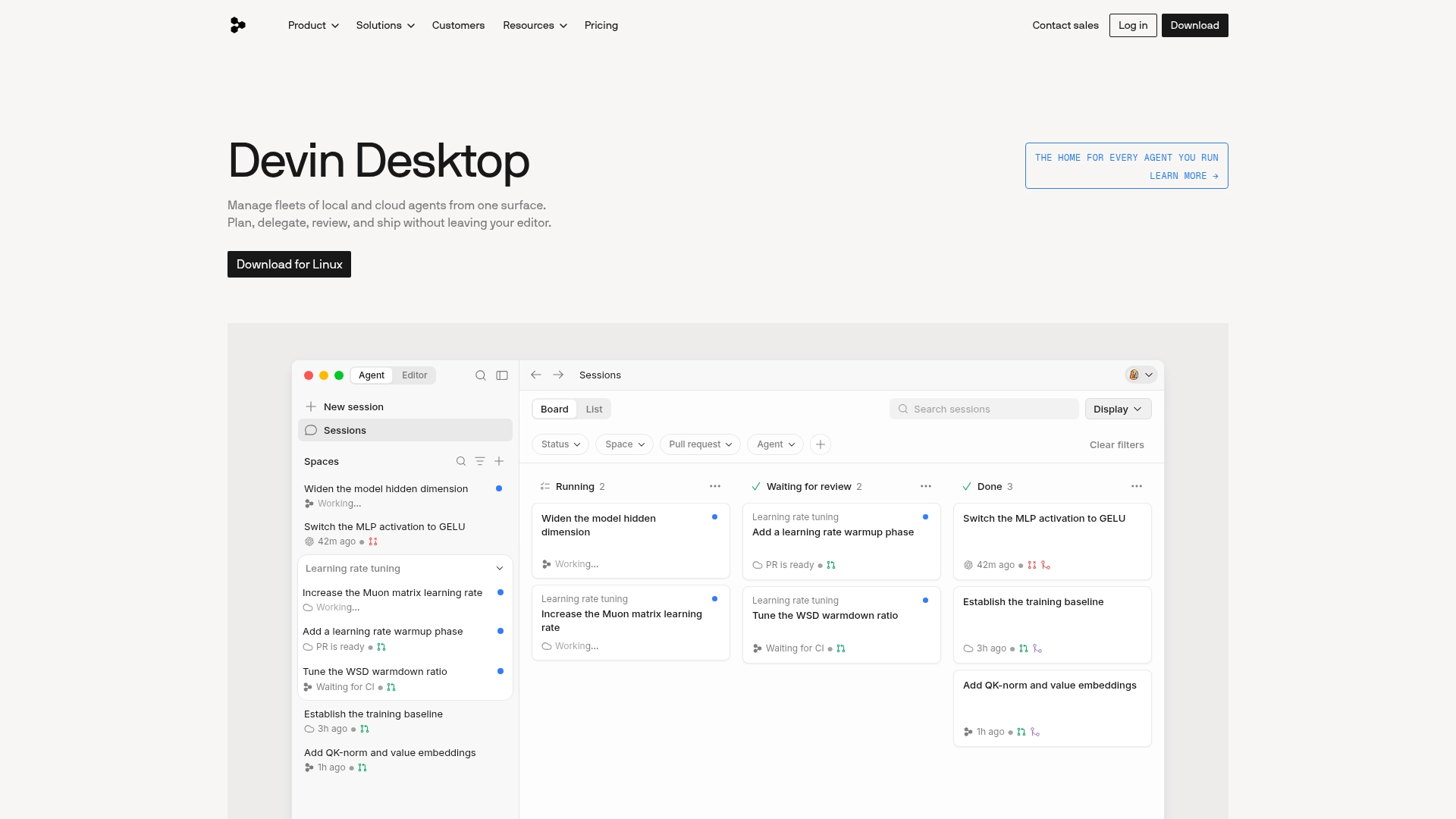 Devin Desktop product screenshot