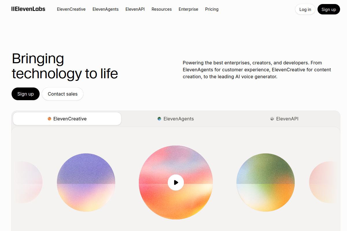 ElevenLabs screenshot